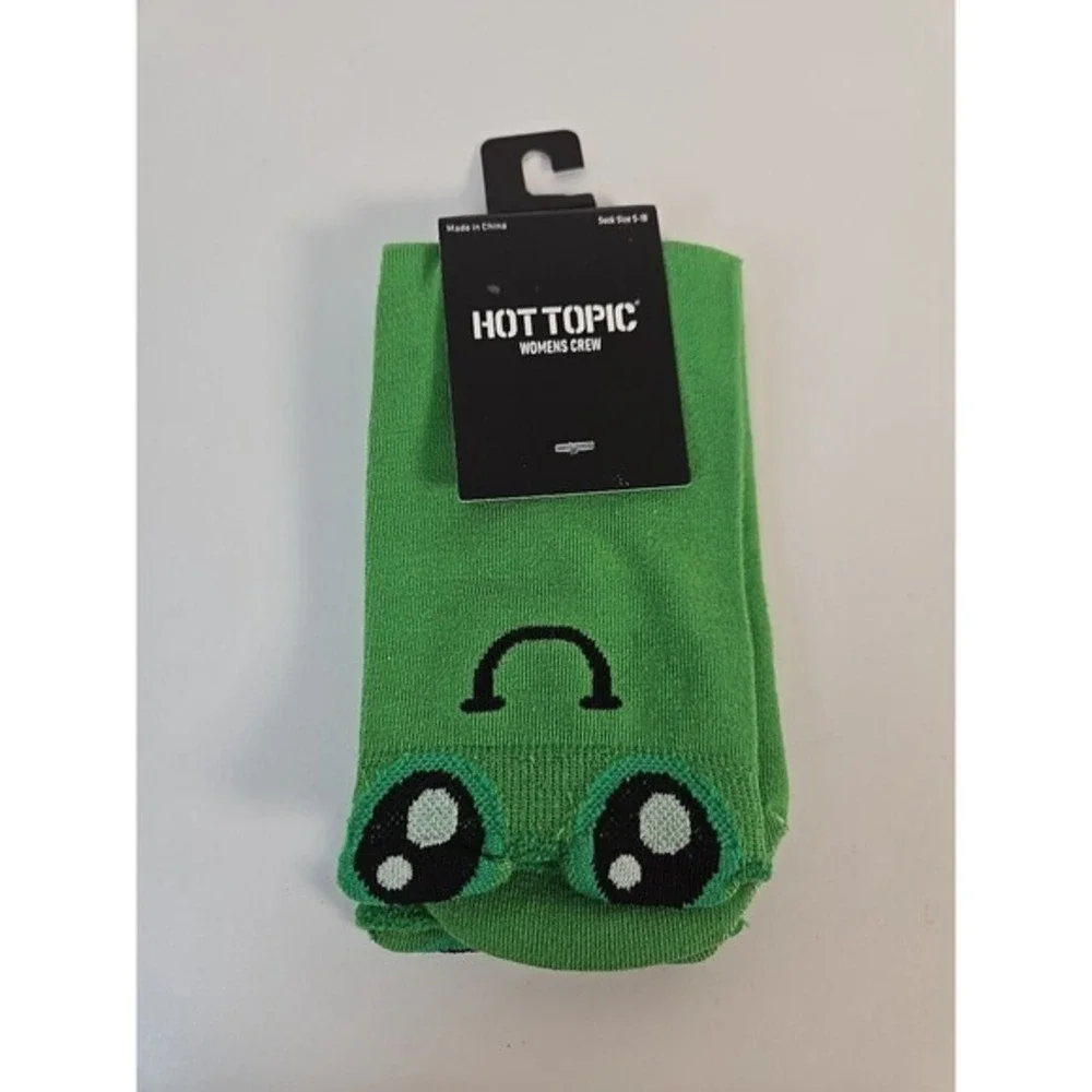 Frog Crew Socks Adult Size 4-10 *New* Hot Topic